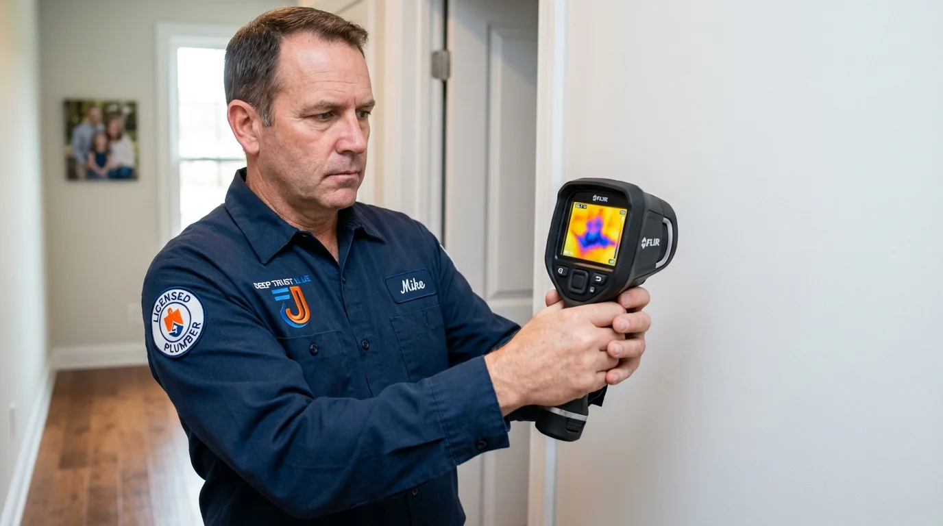Thermal imaging leak detection by Johns Plumbing LLC in Coalgate